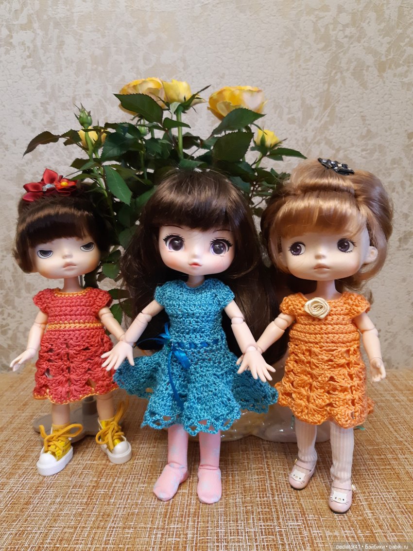 Девочки и роза — Куклы Xiaomi Monst (Сяоми) и Pipitom: шарнирные