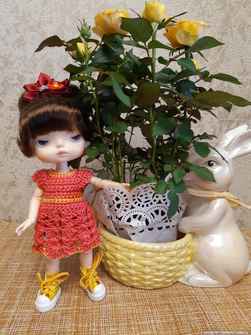 Девочки и роза — Куклы Xiaomi Monst (Сяоми) и Pipitom: шарнирные (фото 5)