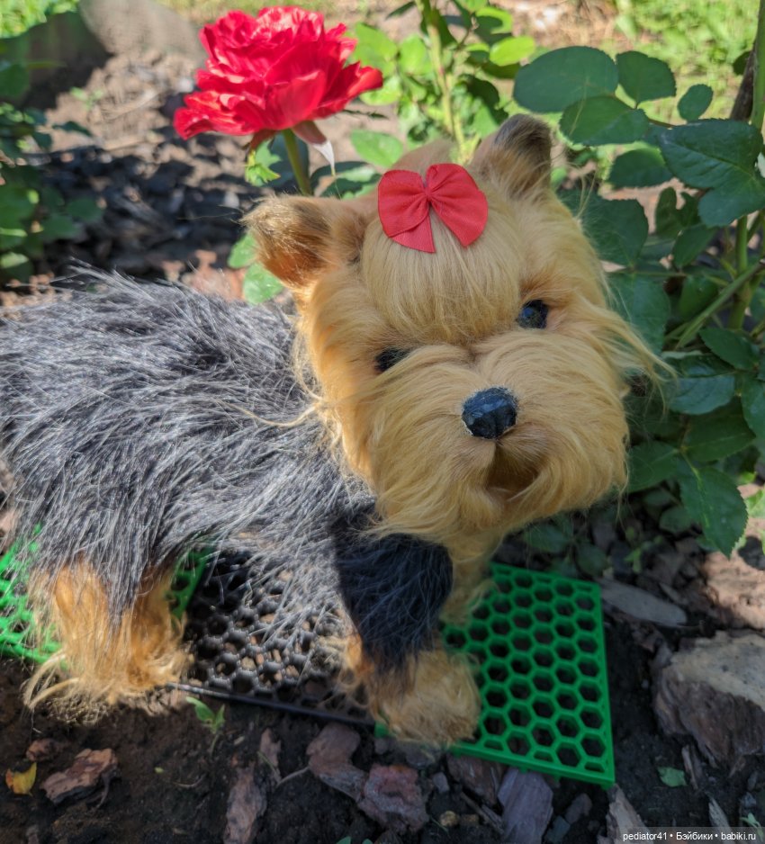 Любительница цветов — Домашние фото авторских игрушек: Тедди (фото 3)