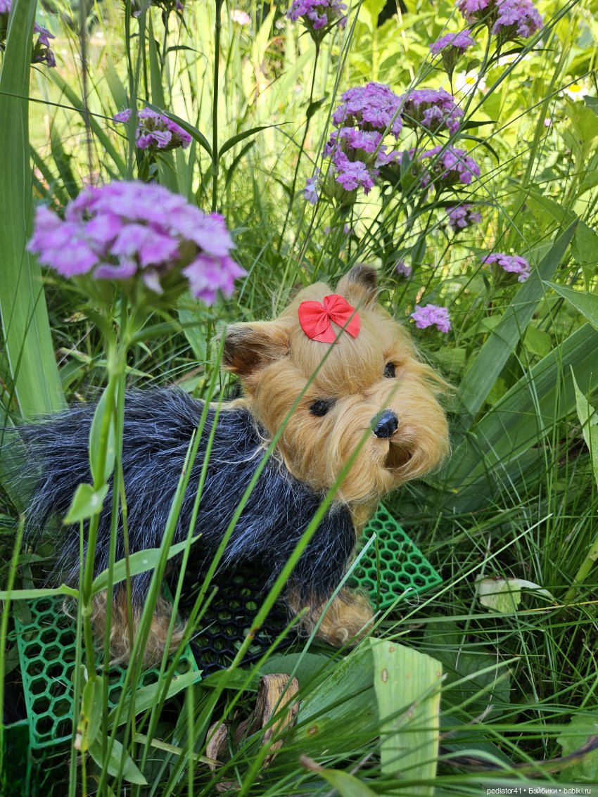 Любительница цветов — Домашние фото авторских игрушек: Тедди (фото 8)