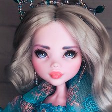 ООАК Monster high Монстер Хай Дракулаура Снежная принцесса ООАК Monster high Монстер Хай Дракулаура Снежная принцесса
