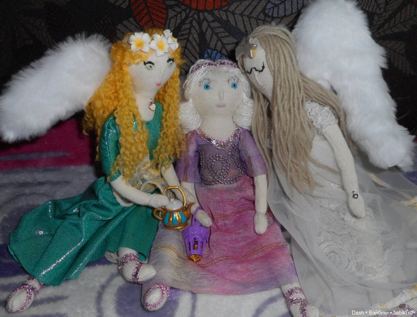 Мои текстильные куклы-ангелочки