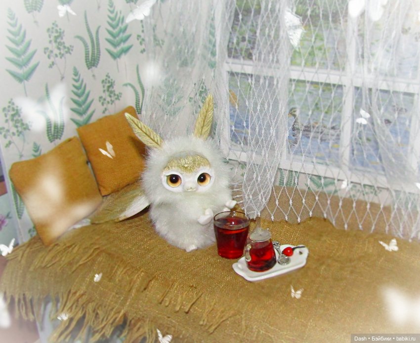 В джазе только... моли | Бэйбики В джазе только... моли — Игрушки в смешанной технике (мех и глина): Арт (фото 6)