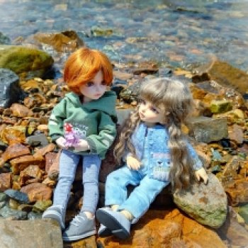 Цветы и море - день чудесный