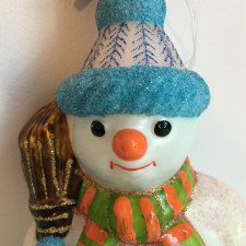 Ёлочная игрушка Снеговик Mostowski Komozja Family Польша 2008 год