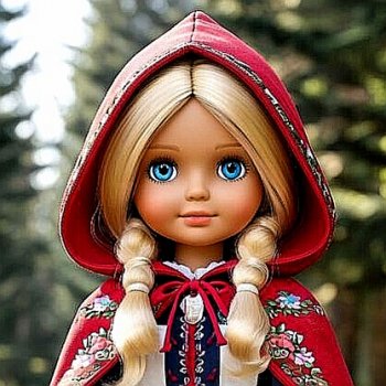 Игры в куклы с нейросетью V Старая, старая сказка Серия 1 Красная Шапочка