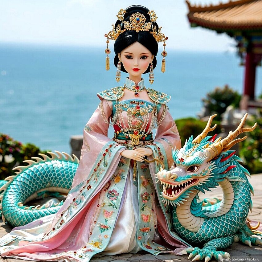 Игры в куклы с нейросетью VI Китайские принцессы Серия Императорская Фениксы и драконы