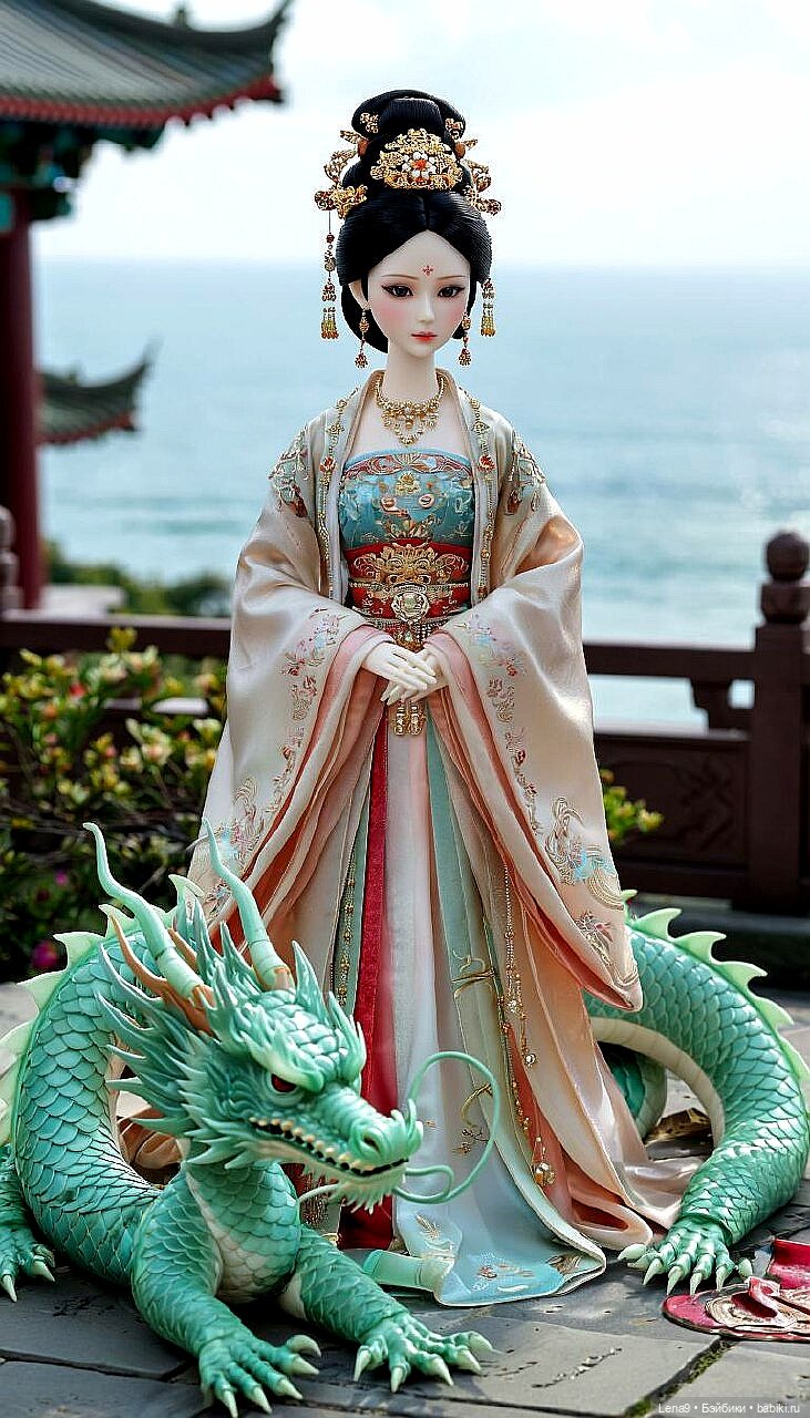 Игры в куклы с нейросетью VI Китайские принцессы Серия Императорская Фениксы и драконы