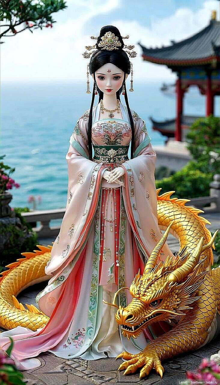 Игры в куклы с нейросетью VI Китайские принцессы Серия Императорская Фениксы и драконы