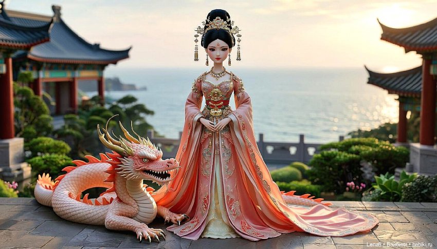 Игры в куклы с нейросетью VI Китайские принцессы Серия Императорская Фениксы и драконы (фото 10)