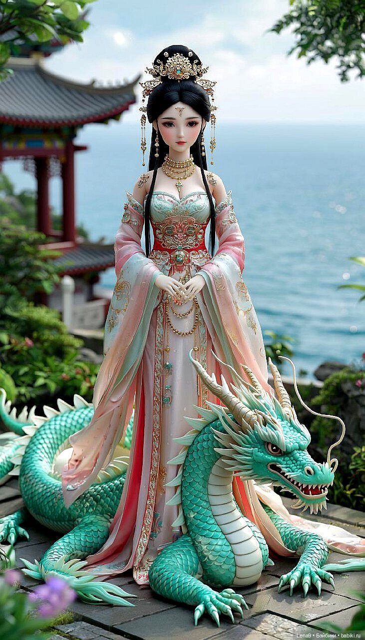 Игры в куклы с нейросетью VI Китайские принцессы Серия Императорская Фениксы и драконы