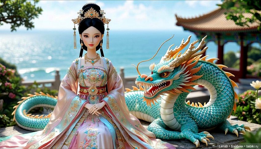 Игры в куклы с нейросетью VI Китайские принцессы Серия Императорская Фениксы и драконы