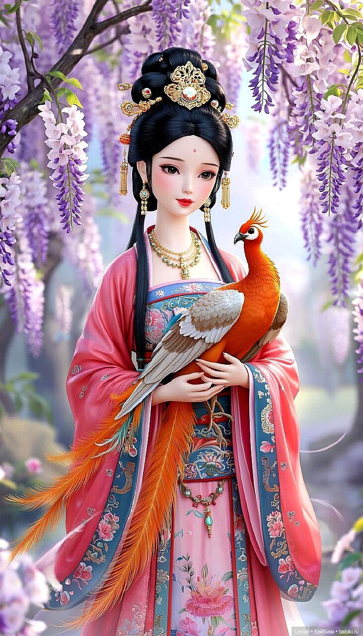 Игры в куклы с нейросетью VI Китайские принцессы Серия Императорская Фениксы и драконы