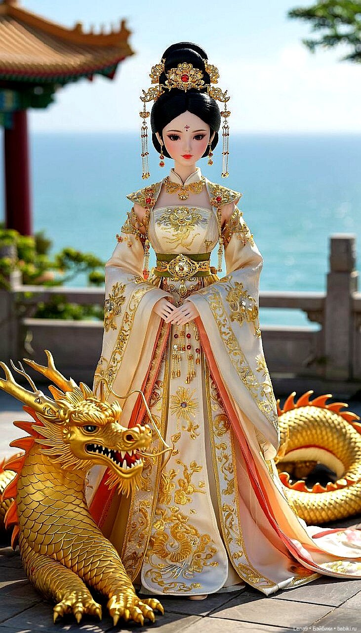 Игры в куклы с нейросетью VI Китайские принцессы Серия Императорская Фениксы и драконы