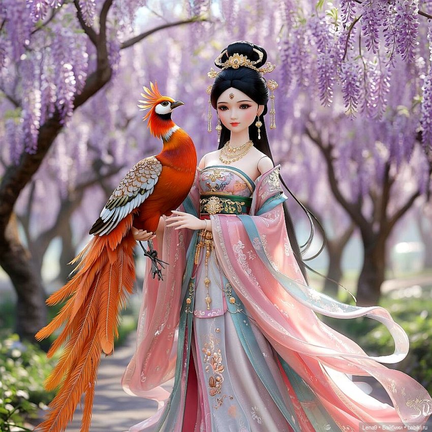 Игры в куклы с нейросетью VI Китайские принцессы Серия Императорская Фениксы и драконы (фото 2)