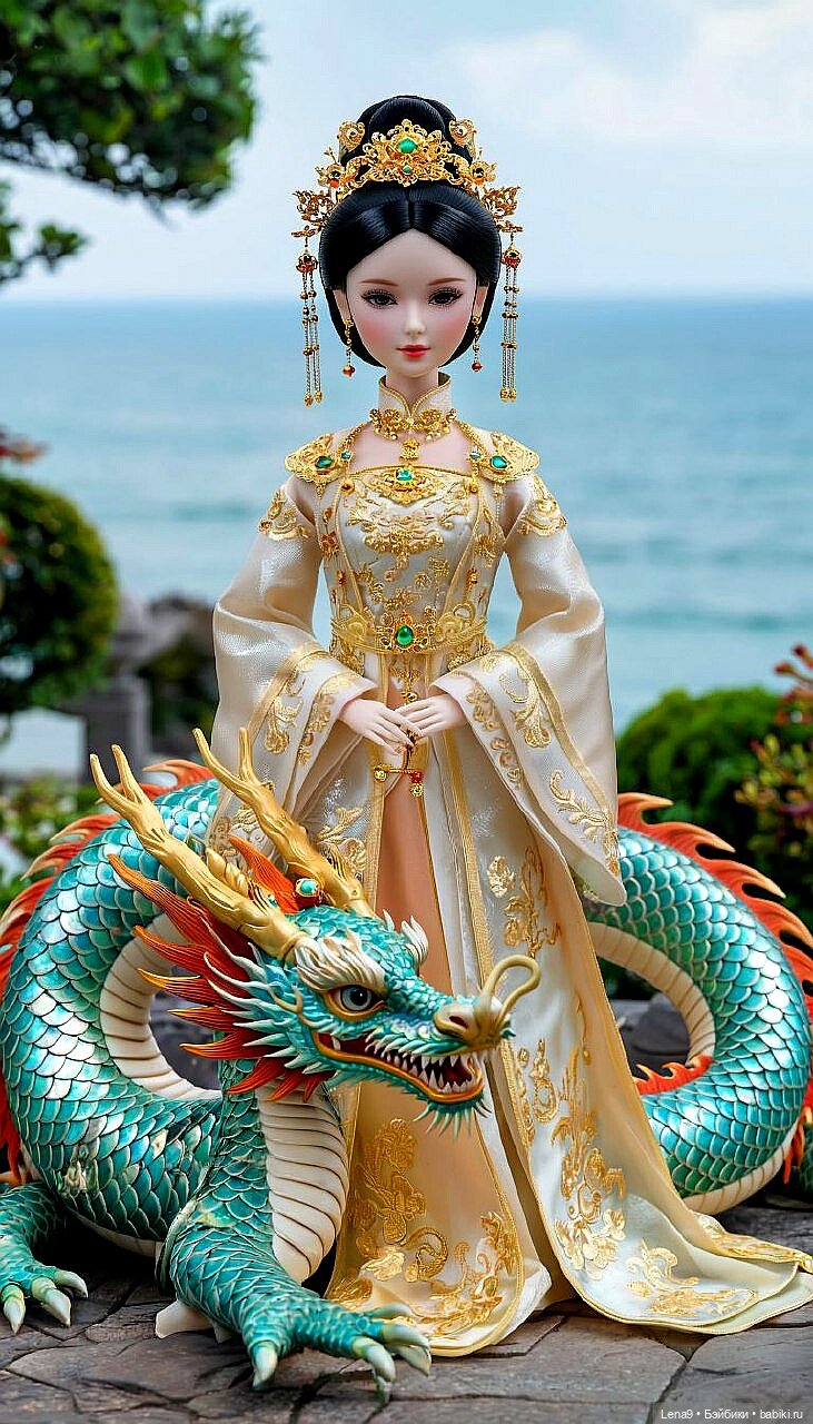 Игры в куклы с нейросетью VI Китайские принцессы Серия Императорская Фениксы и драконы