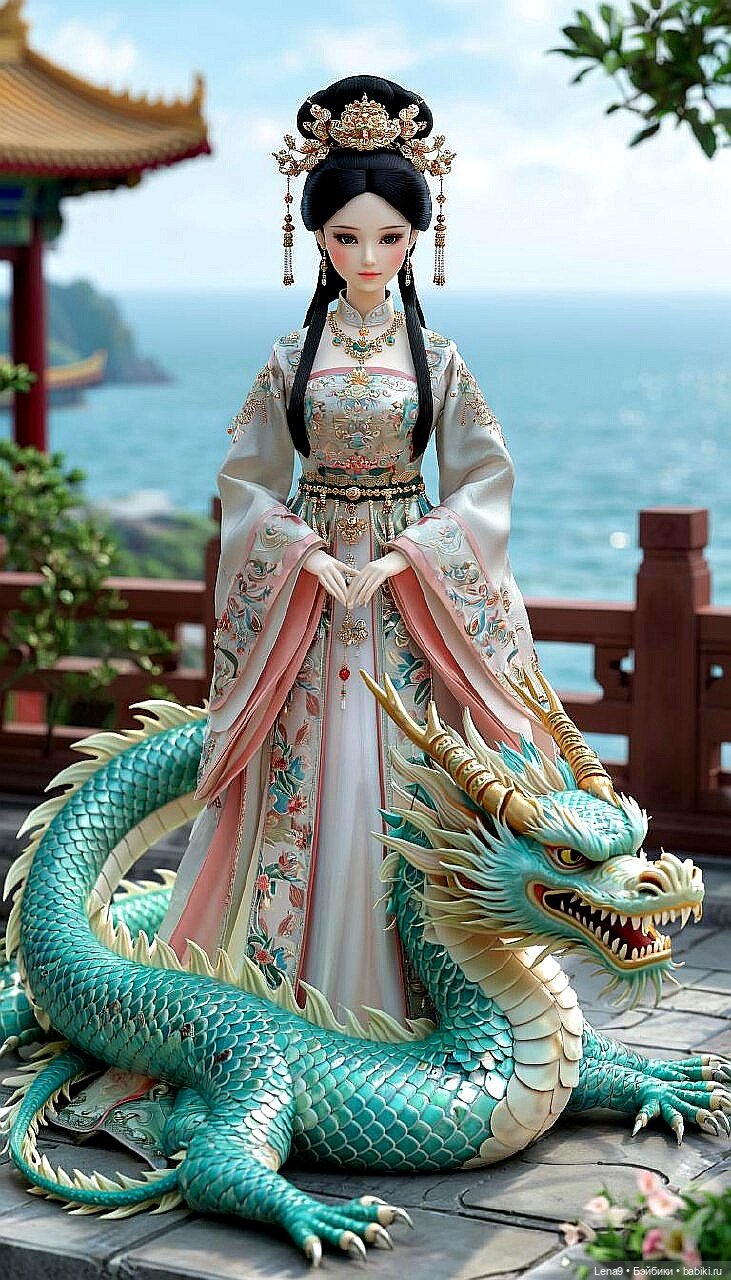 Игры в куклы с нейросетью VI Китайские принцессы Серия Императорская Фениксы и драконы