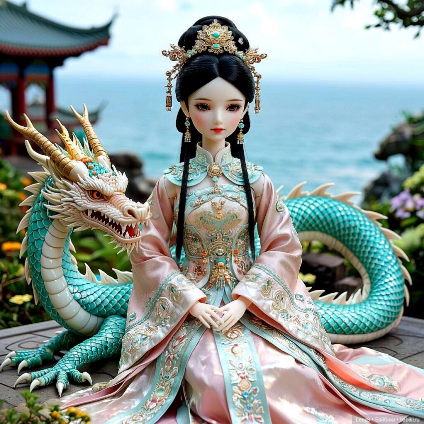 Игры в куклы с нейросетью VI Китайские принцессы Серия Императорская Фениксы и драконы