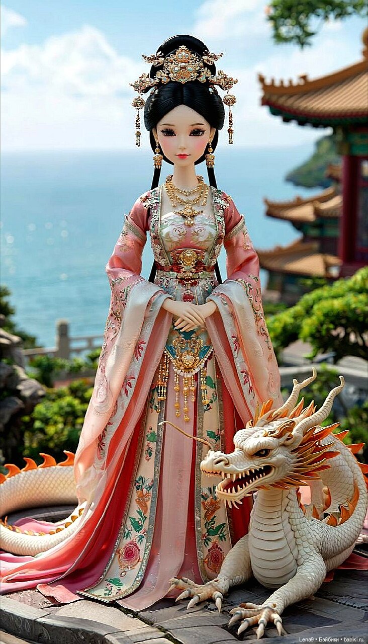 Игры в куклы с нейросетью VI Китайские принцессы Серия Императорская Фениксы и драконы