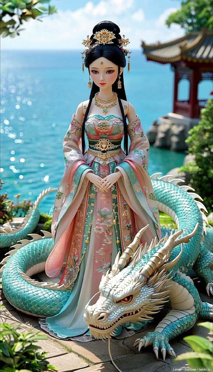 Игры в куклы с нейросетью VI Китайские принцессы Серия Императорская Фениксы и драконы