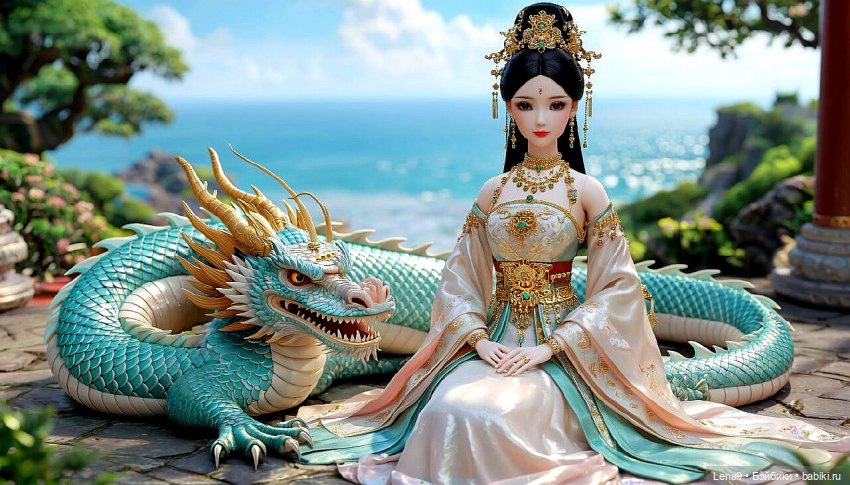 Игры в куклы с нейросетью VI Китайские принцессы Серия Императорская Фениксы и драконы