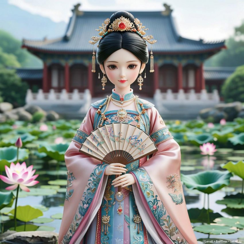 Игры в куклы с нейросетью Vl Китайские принцессы Серия Дворцовый сад