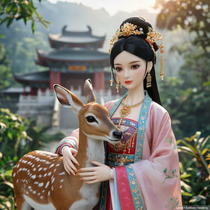 Игры в куклы с нейросетью Vl Китайские принцессы Серия Дворцовый сад