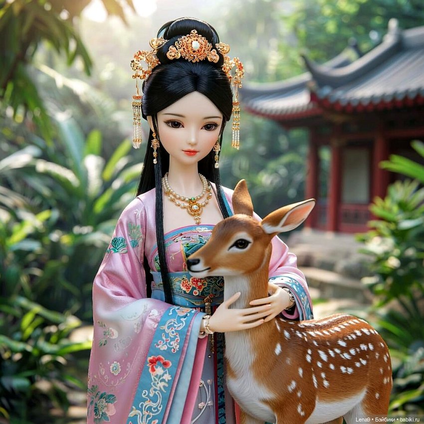 Игры в куклы с нейросетью Vl Китайские принцессы Серия Дворцовый сад