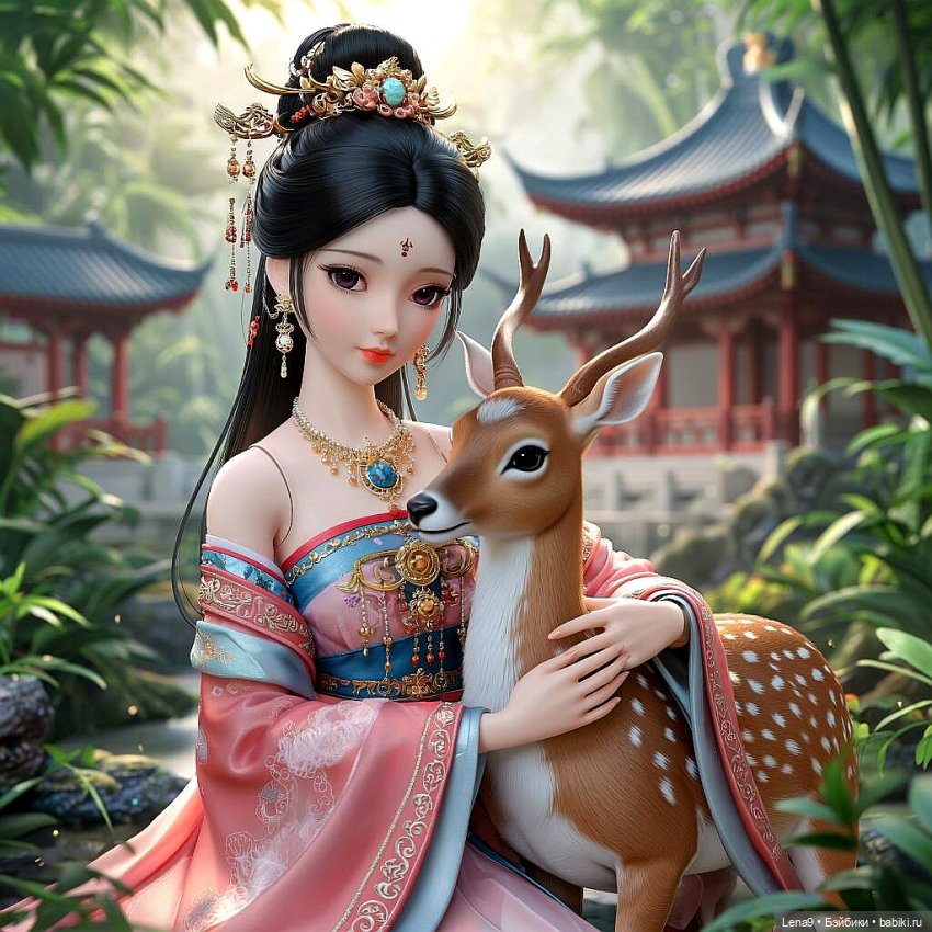 Игры в куклы с нейросетью Vl Китайские принцессы Серия Дворцовый сад