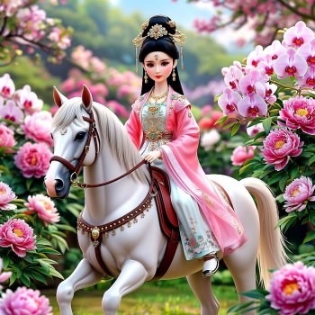 Игры в куклы с нейросетью Vl Китайские принцессы Серия Дворцовый сад