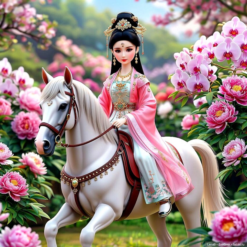 Игры в куклы с нейросетью Vl Китайские принцессы Серия Дворцовый сад