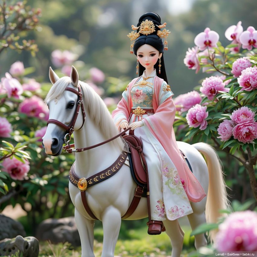 Игры в куклы с нейросетью Vl Китайские принцессы Серия Дворцовый сад