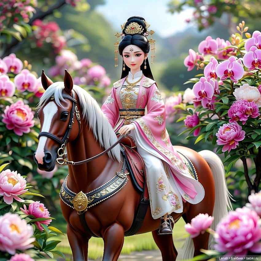 Игры в куклы с нейросетью Vl Китайские принцессы Серия Дворцовый сад