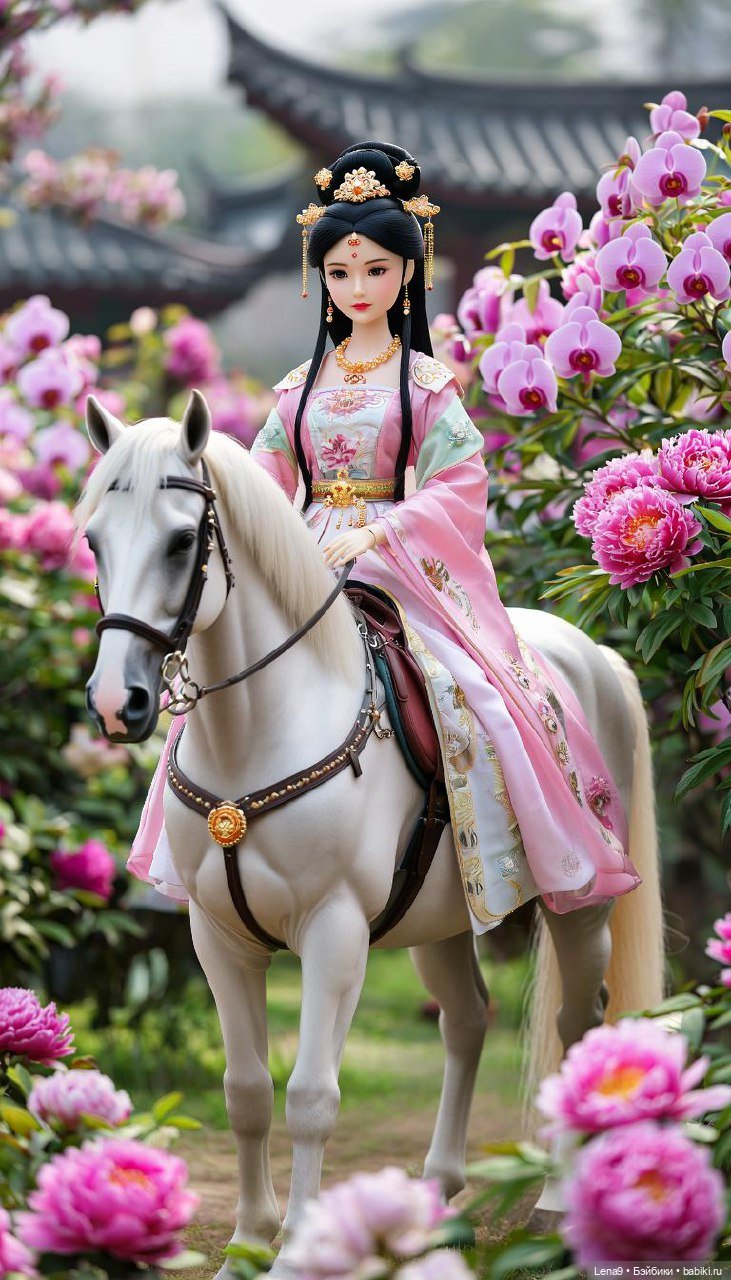 Игры в куклы с нейросетью Vl Китайские принцессы Серия Дворцовый сад