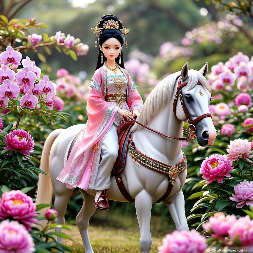 Игры в куклы с нейросетью Vl Китайские принцессы Серия Дворцовый сад