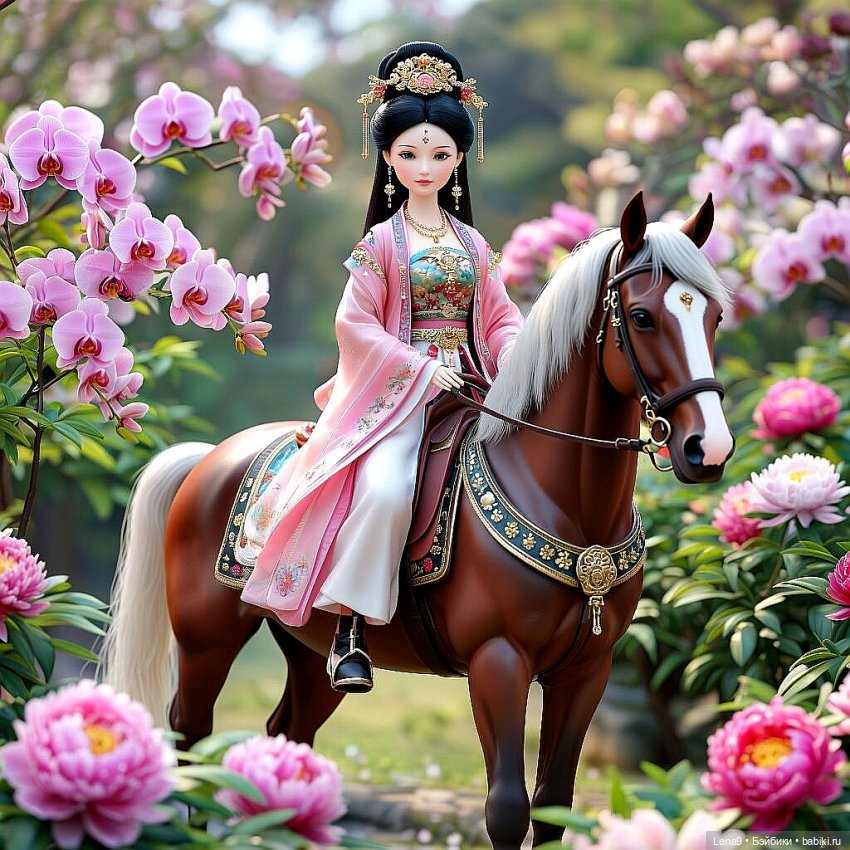 Игры в куклы с нейросетью Vl Китайские принцессы Серия Дворцовый сад