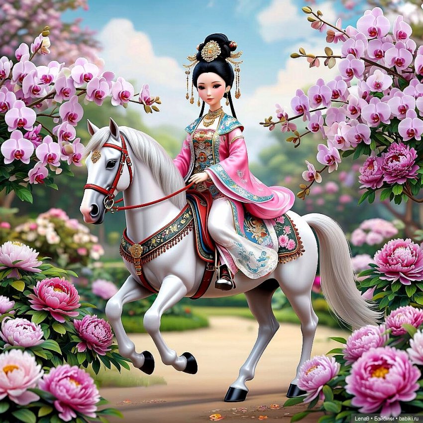 Игры в куклы с нейросетью Vl Китайские принцессы Серия Дворцовый сад