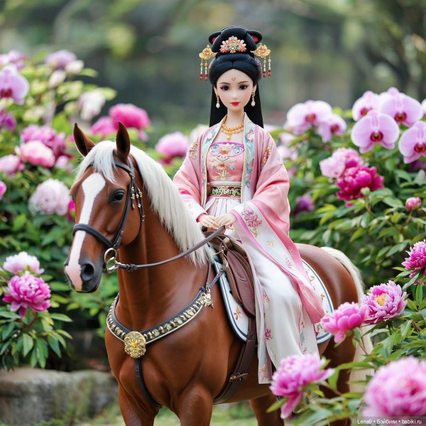 Игры в куклы с нейросетью Vl Китайские принцессы Серия Дворцовый сад