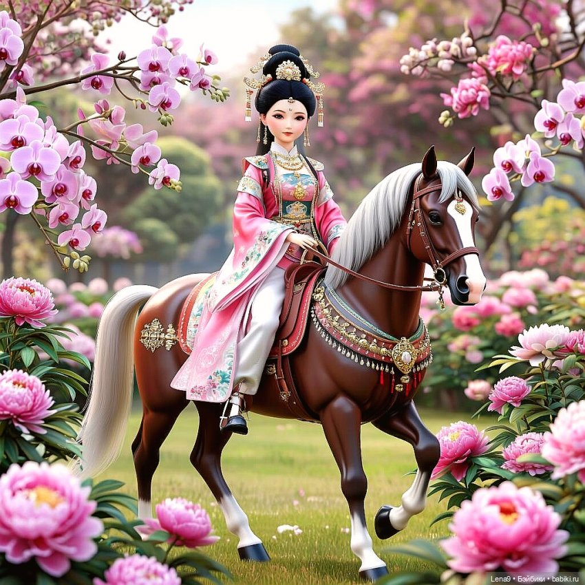 Игры в куклы с нейросетью Vl Китайские принцессы Серия Дворцовый сад