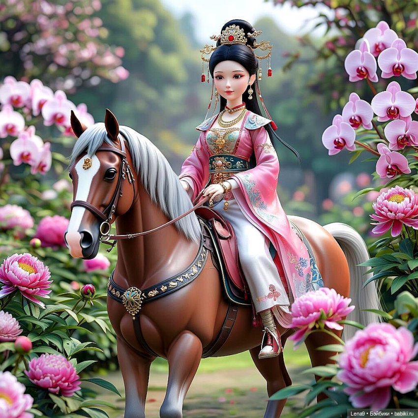 Игры в куклы с нейросетью Vl Китайские принцессы Серия Дворцовый сад