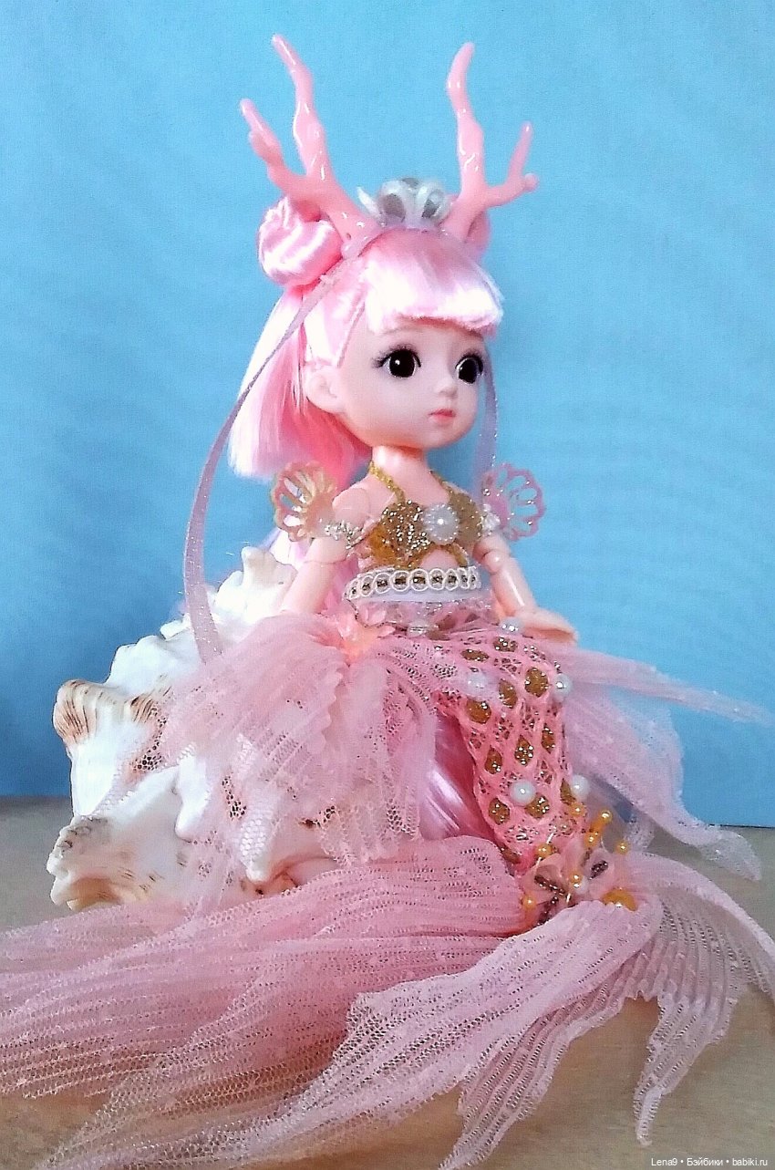 Розовая жемчужинка — Куклы Baboliy (Баболи (фото 3)