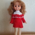 Кукла СССР с длинными шикарными волосами с родным макияжем в отличном состоянии