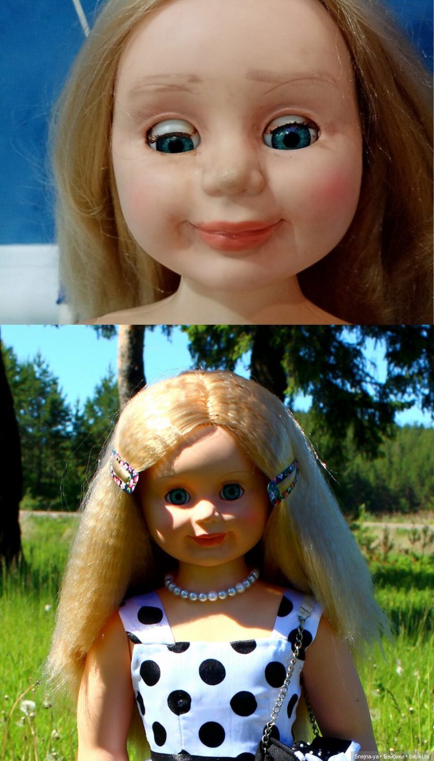 Милана, фабрика "Весна" — Реставрация и преображение кукол: ремонт