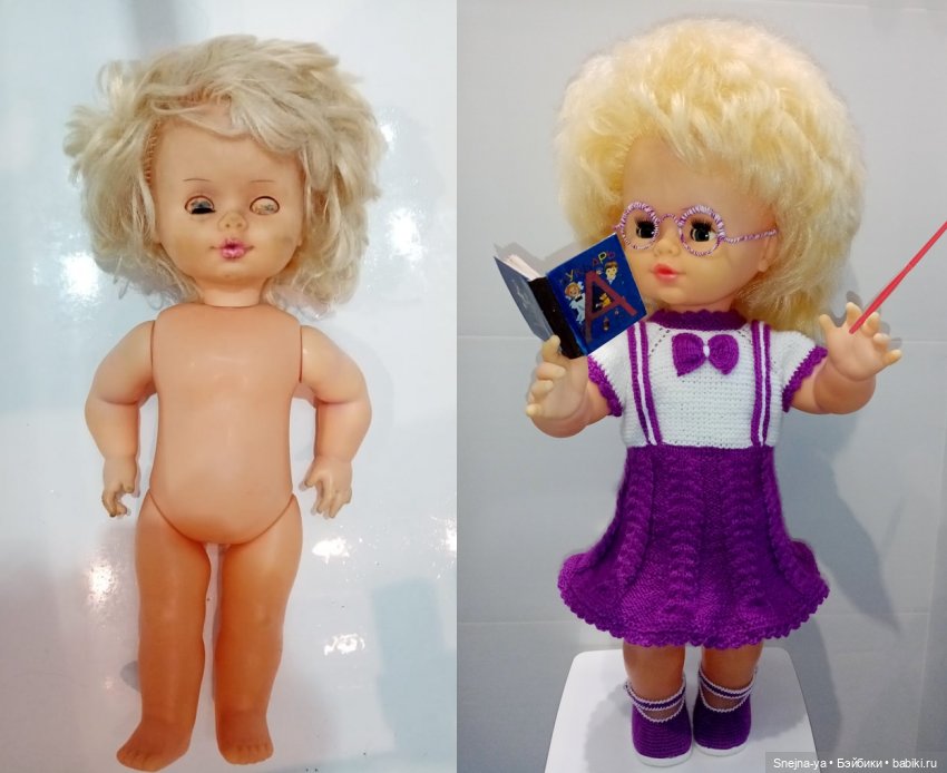 Учительница первая моя — Реставрация и преображение кукол: ремонт (фото 7)