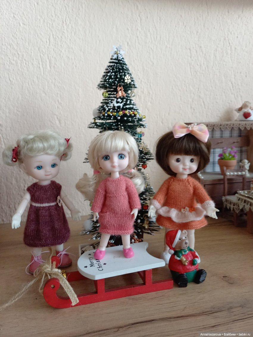 Как малыши ёлку украшали — Куклы Baboliy (Баболи