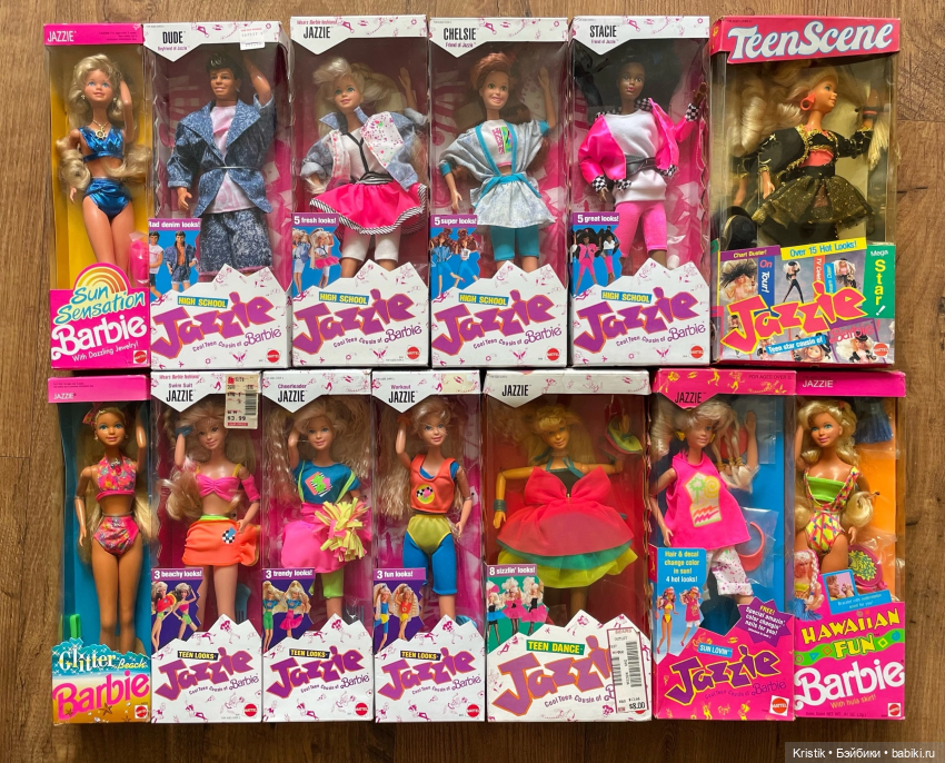Обзор полной коллекции кукол Jazzie, Mattel