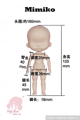 Каталог кукол Mimiko by Jenny Fairytown