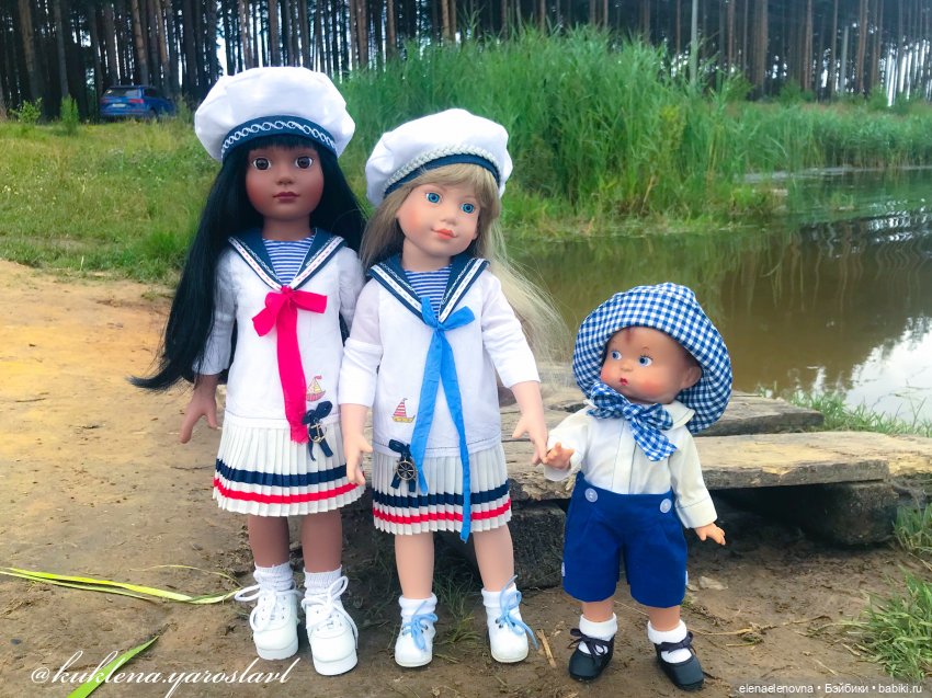 Прогулка в морском стиле — Куклы