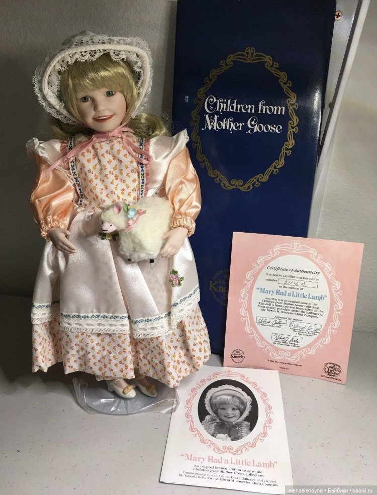 У Мэри была маленькая овечка. R.Tonner, 1996, LE 500