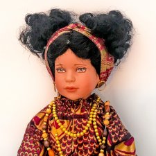 Праздник урожая 🎑🍌🍊  в Африке или самая необычная Рождественская Кукла Р.Тоннера - Кванза